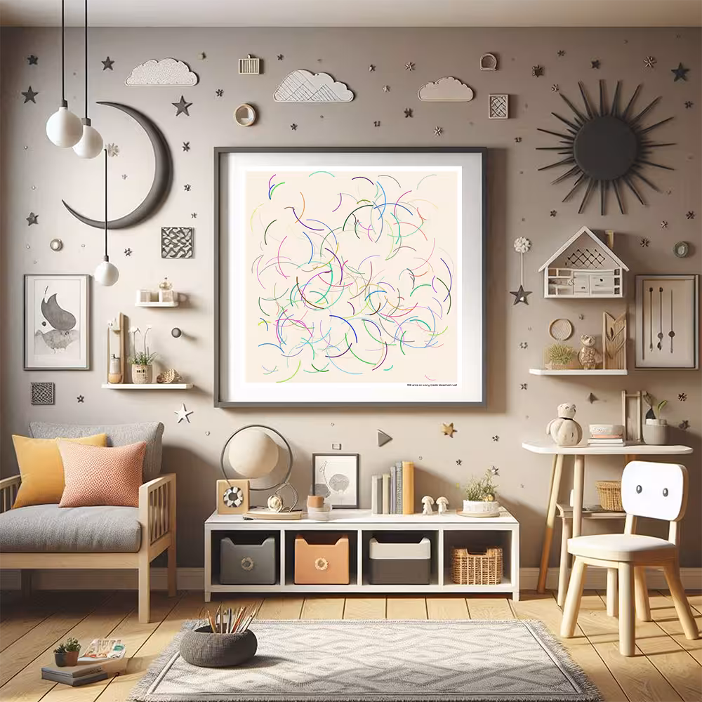 196 arcs on ivory inside bleached rust in room setting