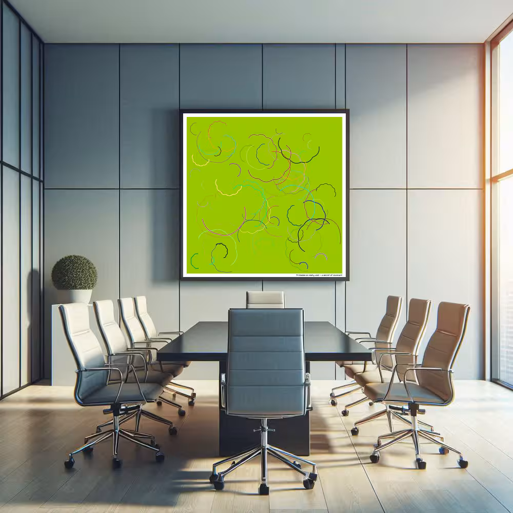 74 blades on misty void — a secret of covenant in room setting