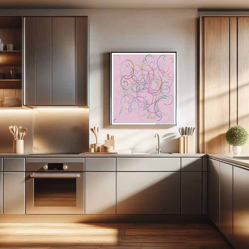 185 blades on radiant rose and dusky terracotta in room setting