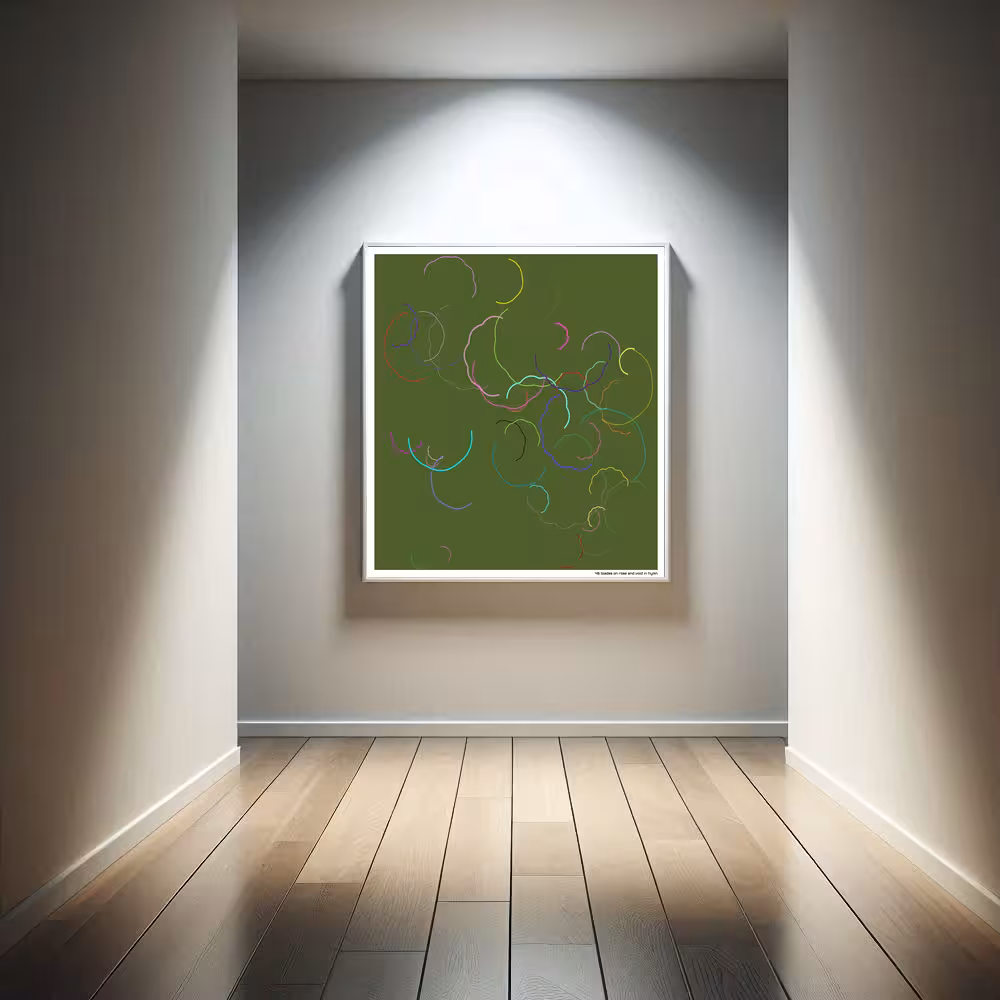 46 blades on rose and void in hymn in room setting