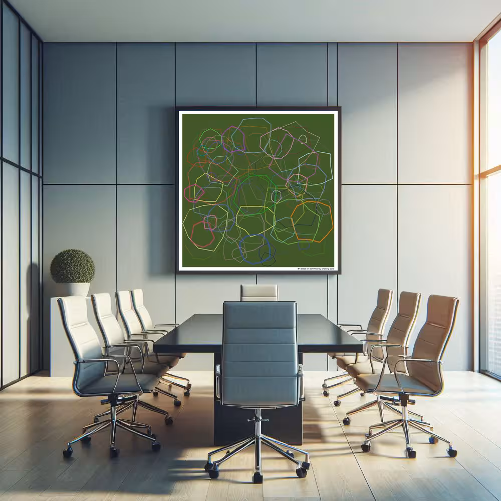 84 blobs on silent honey chasing spire in room setting