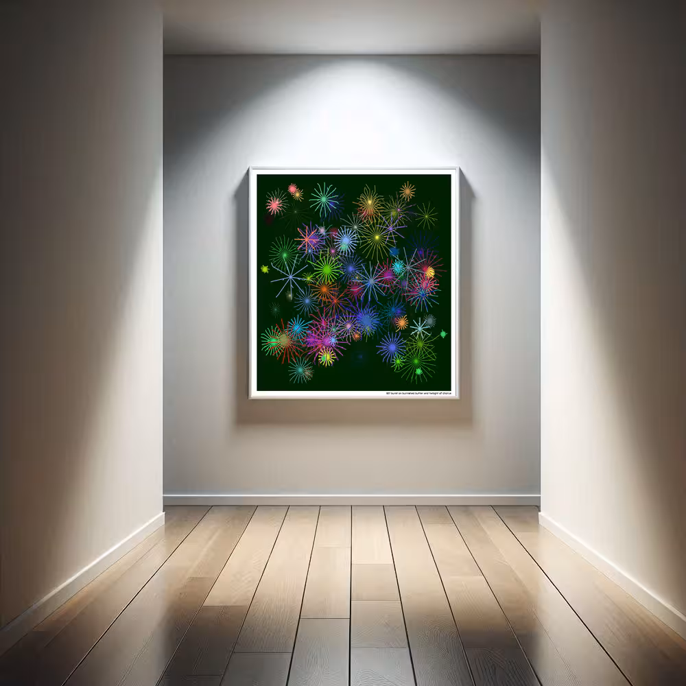 107 burst on burnished butter and twilight of chorus in room setting