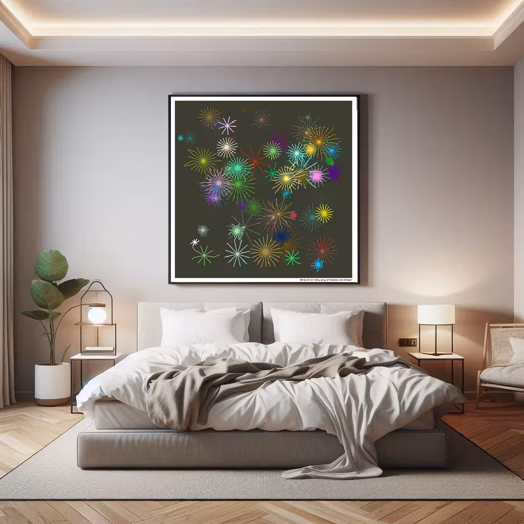 66 burst on misty gray of shadow and whisper in room setting