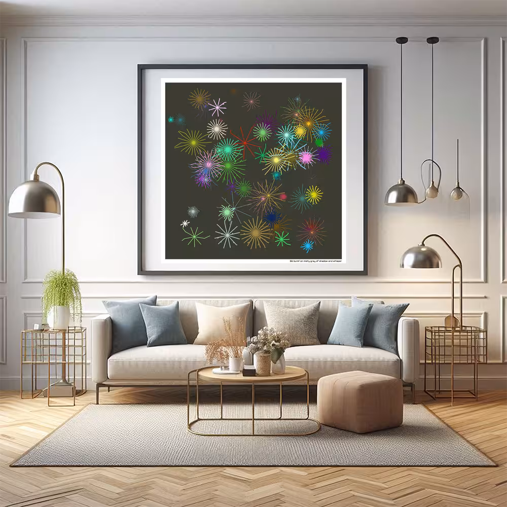 66 burst on misty gray of shadow and whisper in room setting