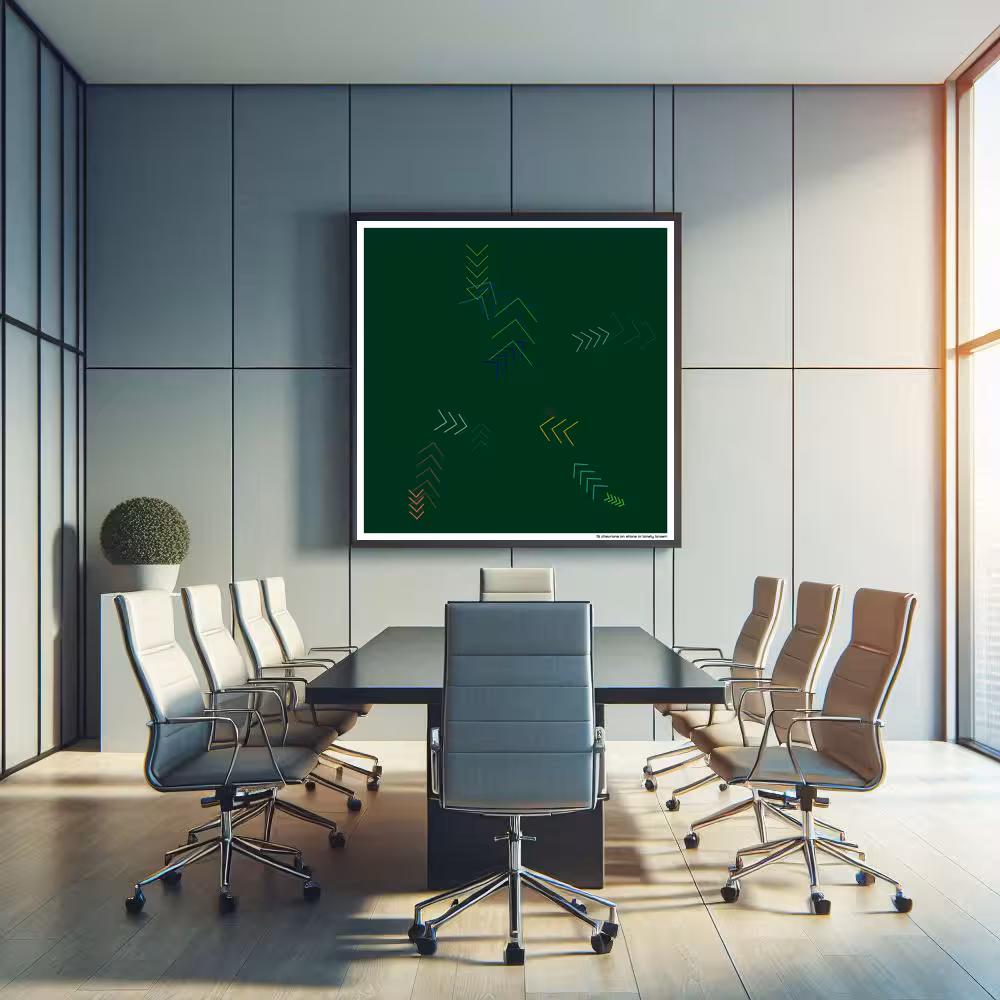 15 chevrons on stone in lonely brown in room setting