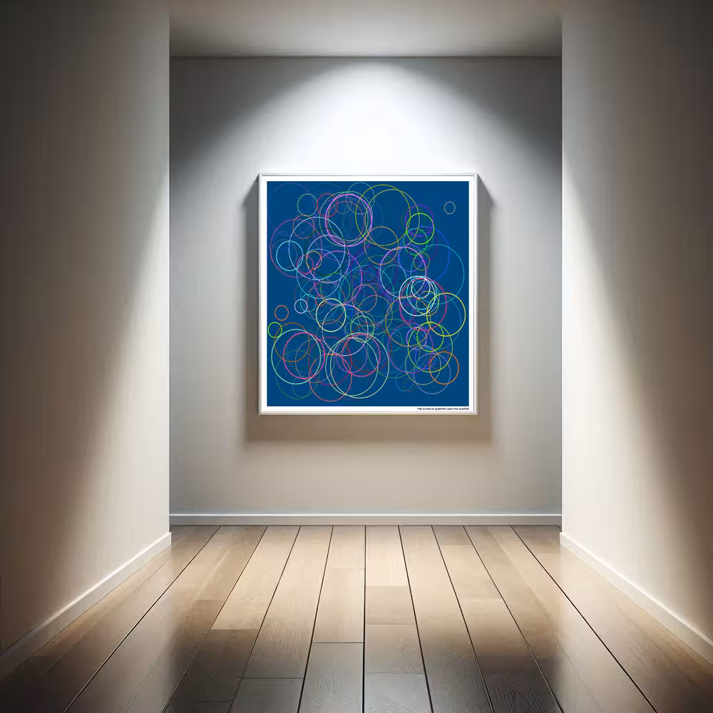 148 circles on graphite upon the dustfall in room setting