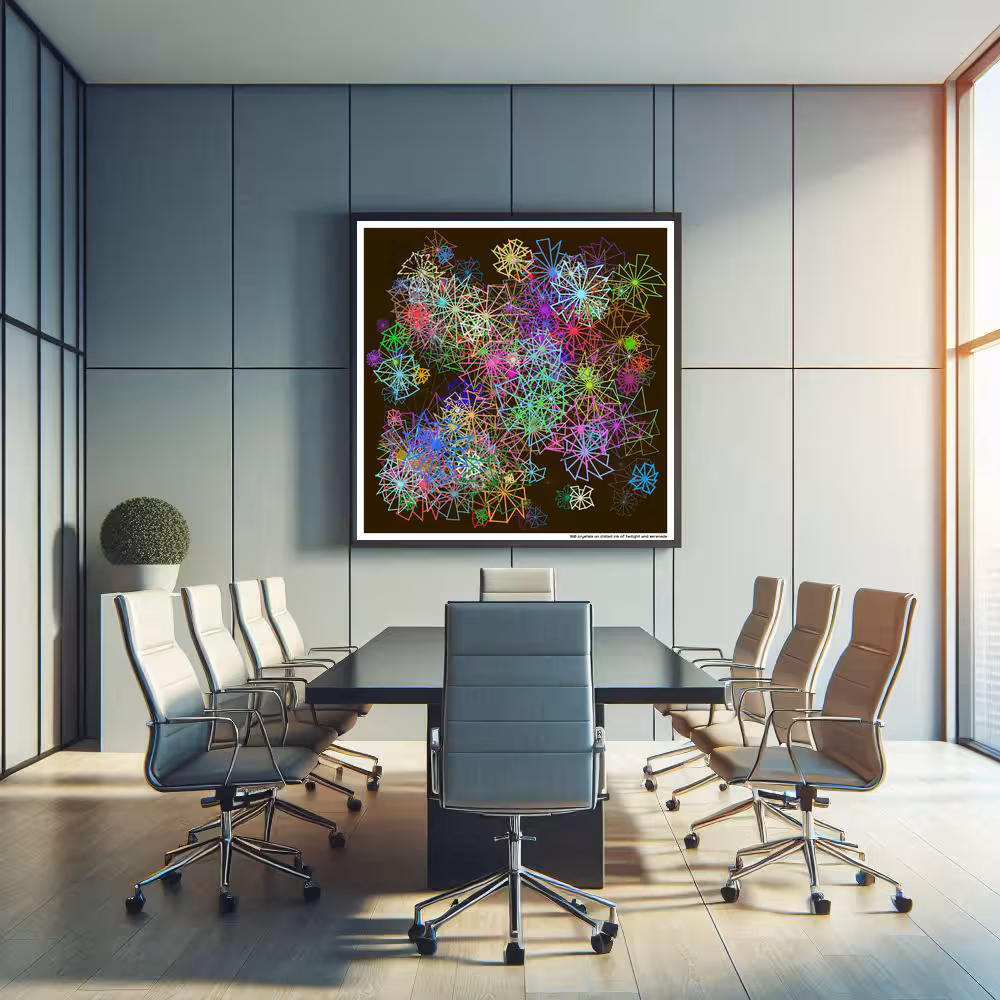 180 crystals on chilled ink of twilight and serenade in room setting