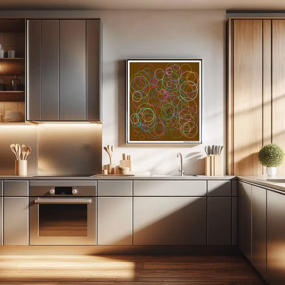 195 dodecagons on hollow ink riddle in room setting