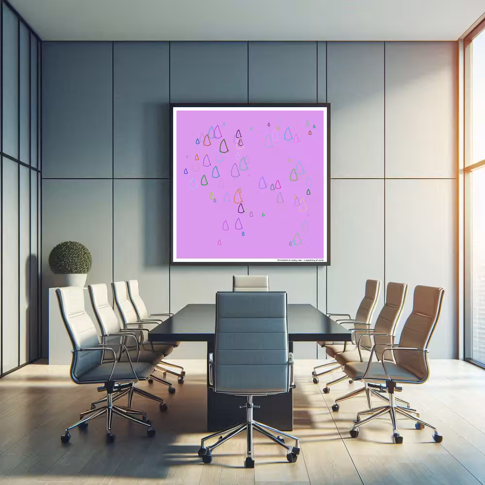 78 droplets on dusky rose — a symphony of verse in room setting