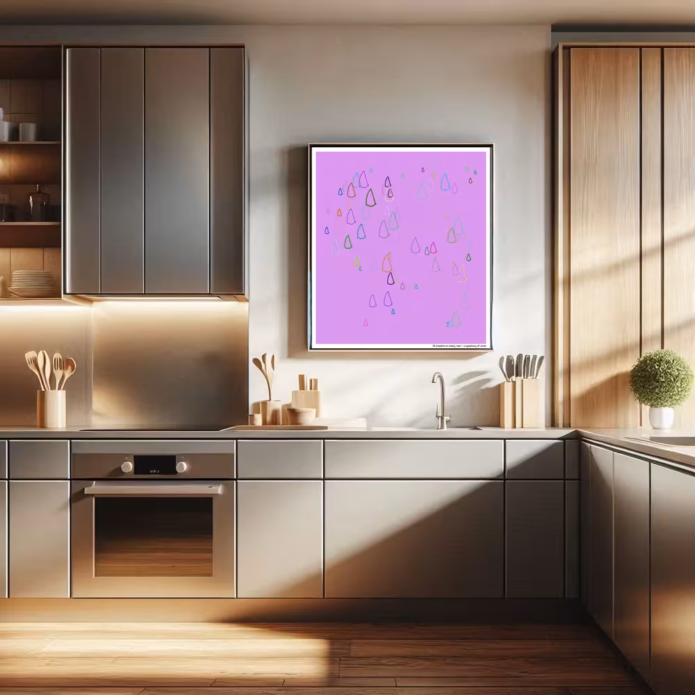 78 droplets on dusky rose — a symphony of verse in room setting