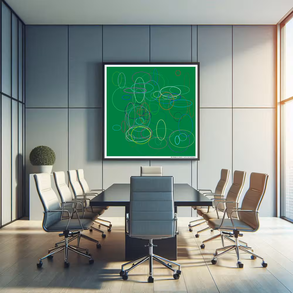 86 ellipses on shade in nocturnal bubblegum in room setting