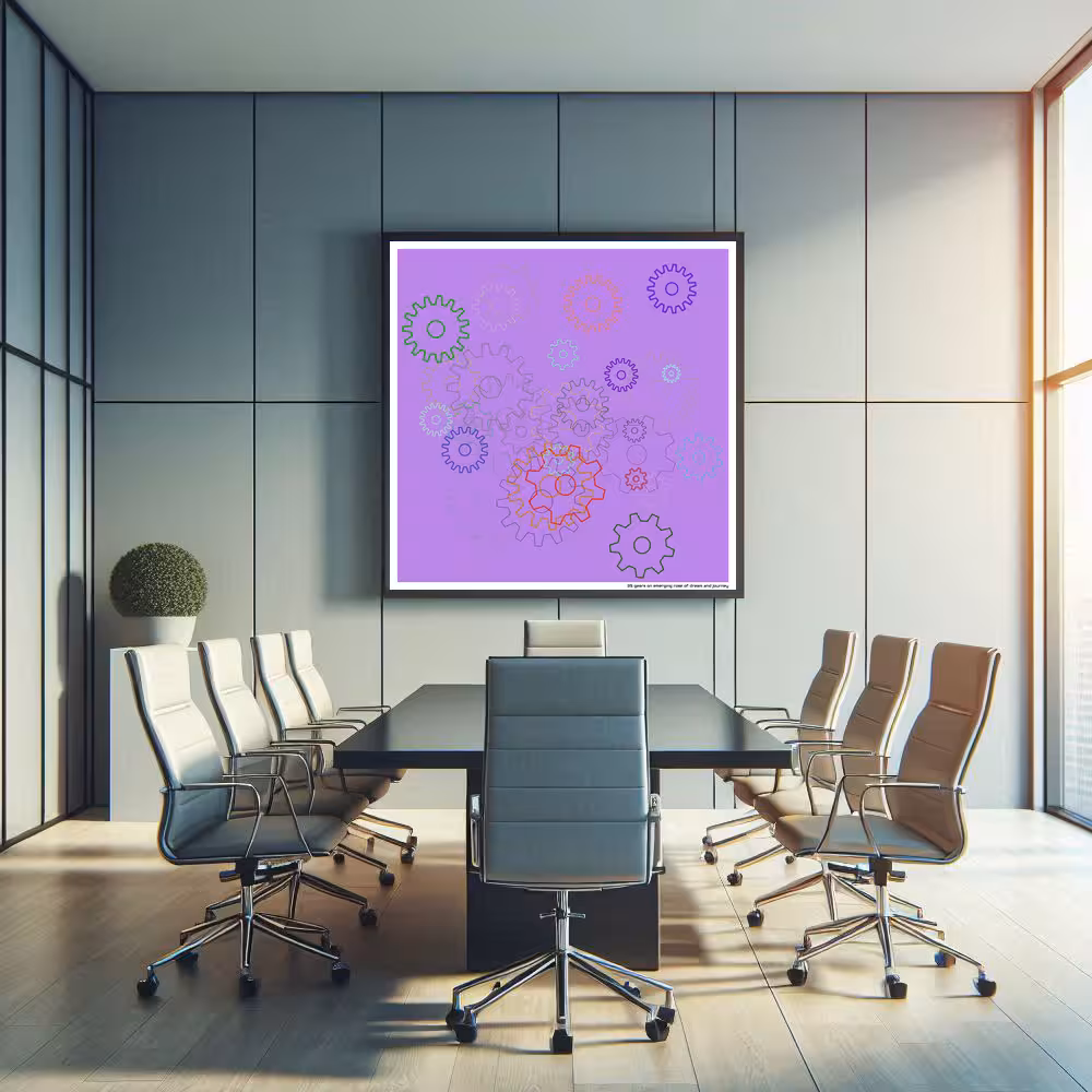 35 gears on emerging rose of dream and journey in room setting