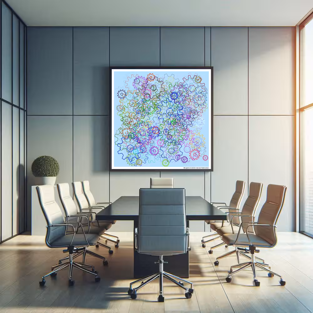 185 gears on serene rose and faded amber in room setting