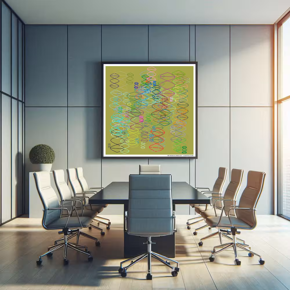 133 helixes on chilled wine — a phantom of wish in room setting