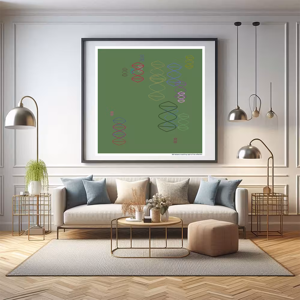 20 helixes on soothing night of the reflection in room setting