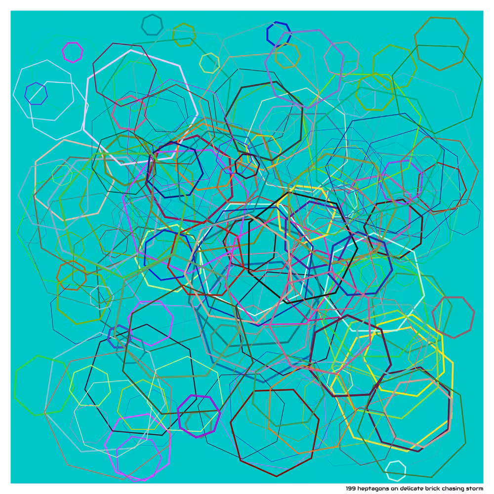 199 heptagons on delicate brick chasing storm