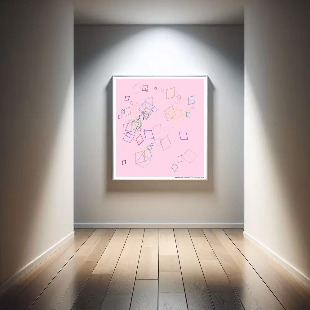 60 kites on burnished rose — a awakening of storm in room setting