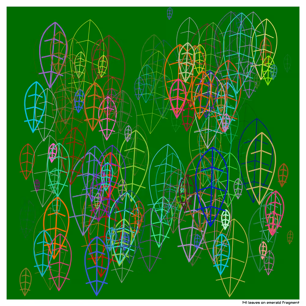 141 leaves on emerald fragment