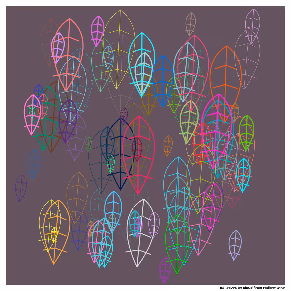 88 leaves on cloud from radiant wine