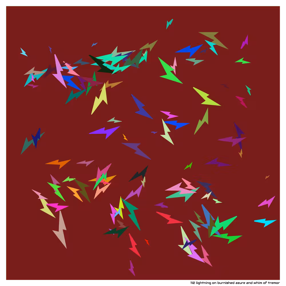 112 lightning on burnished azure and whim of tremor