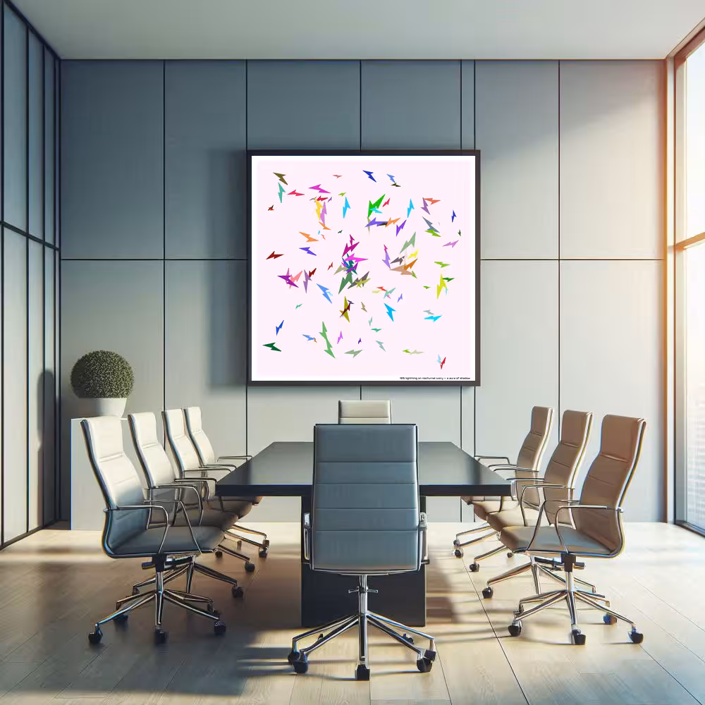 105 lightning on nocturnal ivory — a aura of shadow in room setting