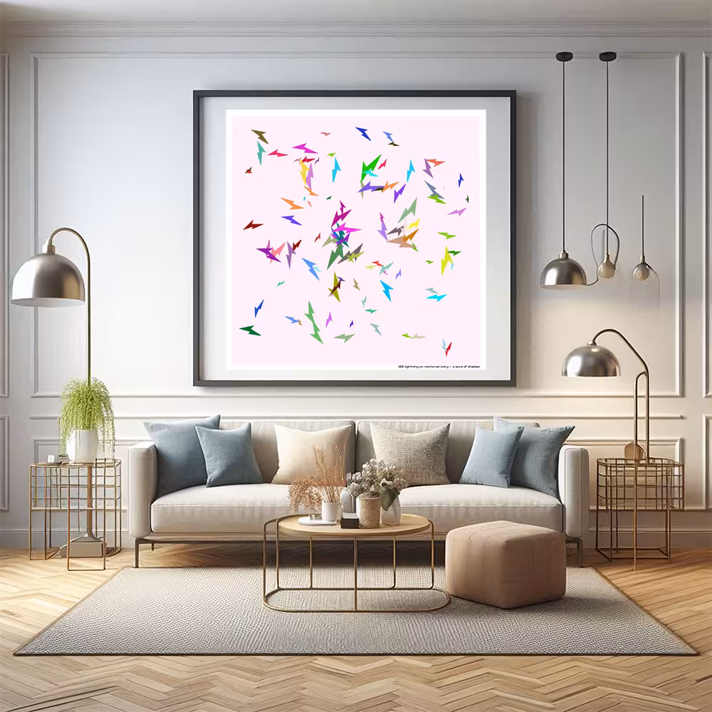 105 lightning on nocturnal ivory — a aura of shadow in room setting