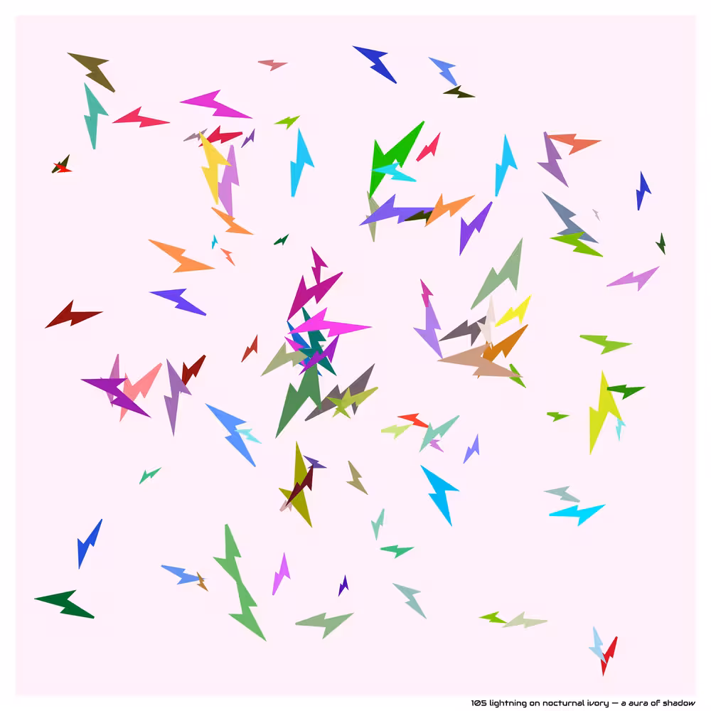 105 lightning on nocturnal ivory — a aura of shadow