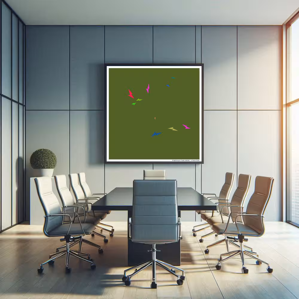 12 lightning on frozen emerald — a trace of star in room setting