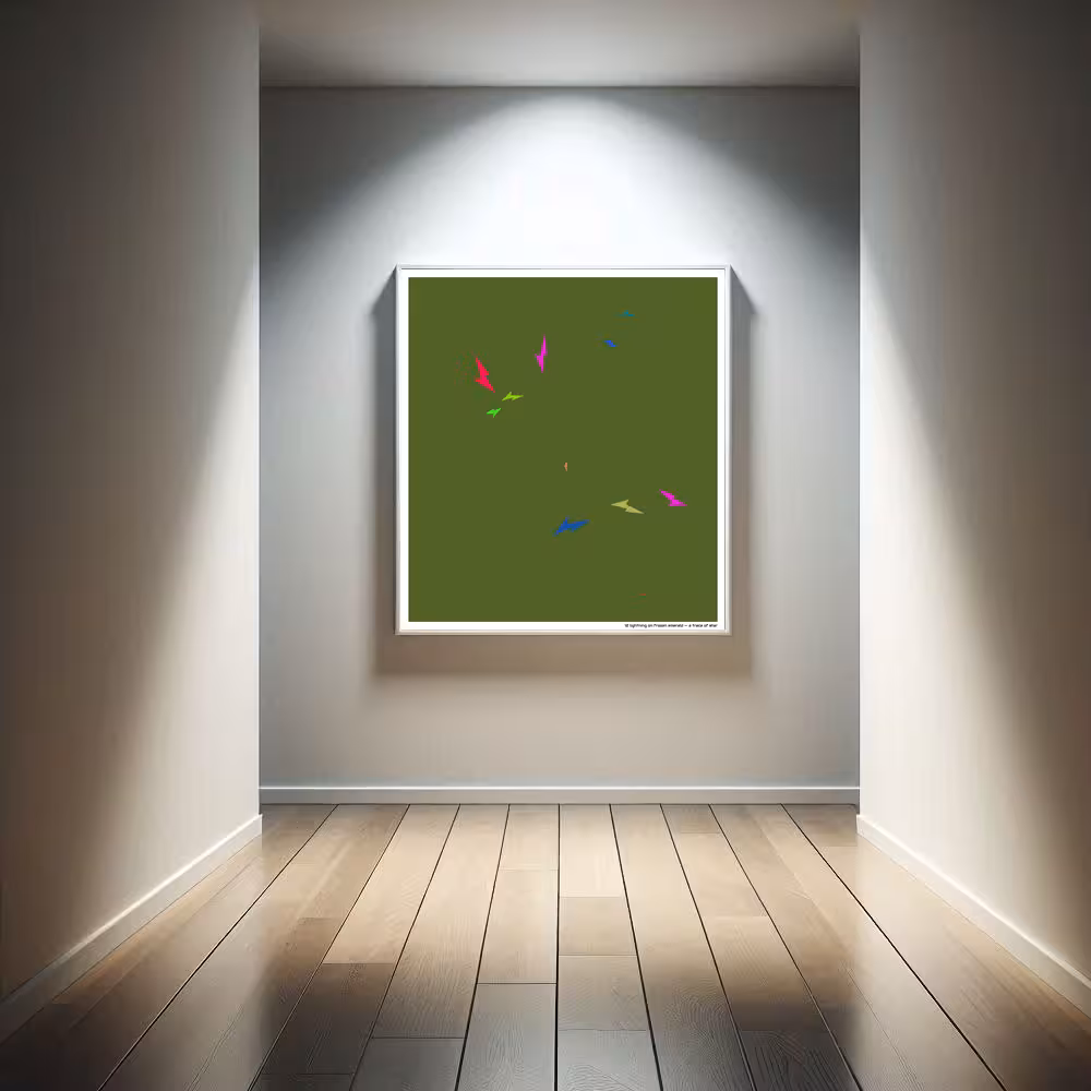 12 lightning on frozen emerald — a trace of star in room setting