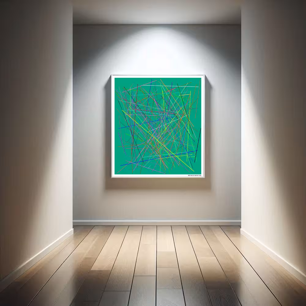 189 lines on serene ruby in room setting