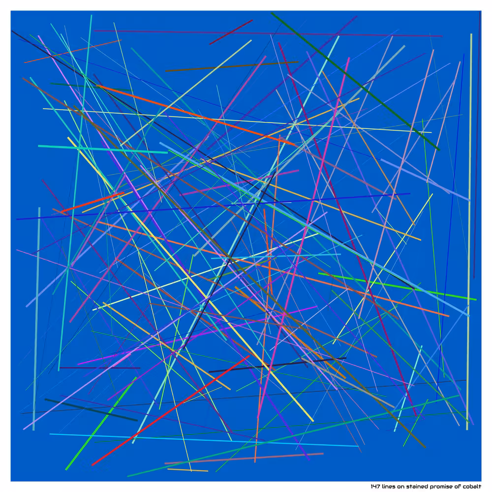 147 lines on stained promise of cobalt