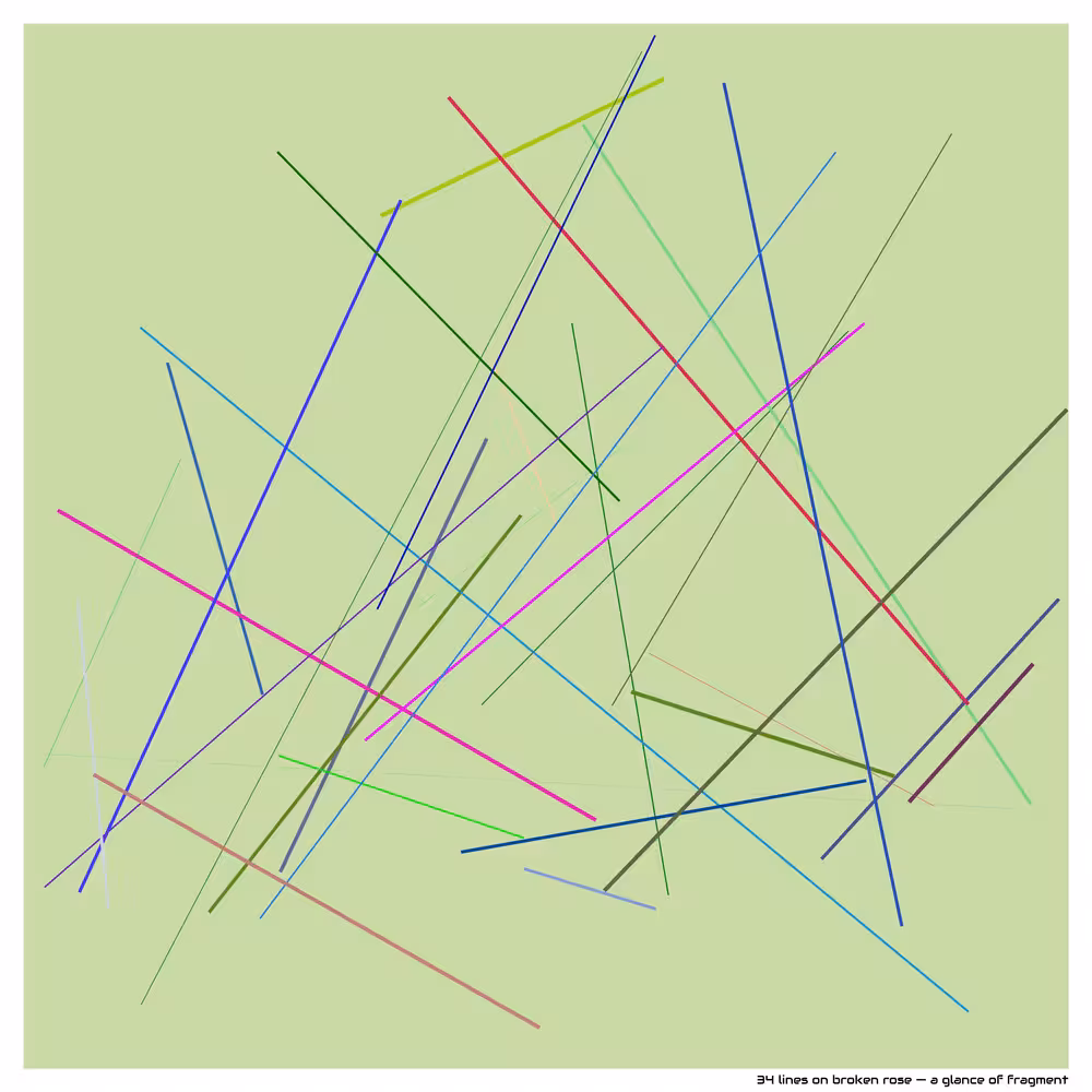 34 lines on broken rose — a glance of fragment