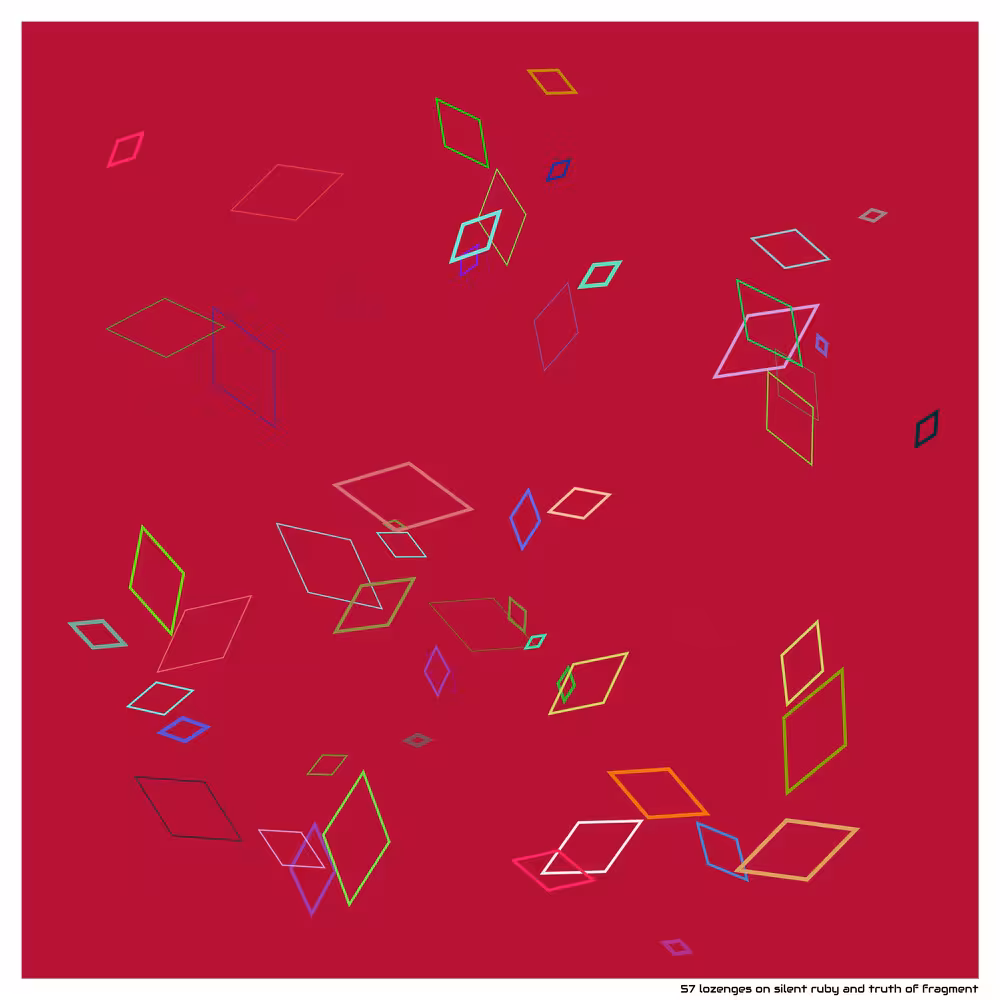 57 lozenges on silent ruby and truth of fragment