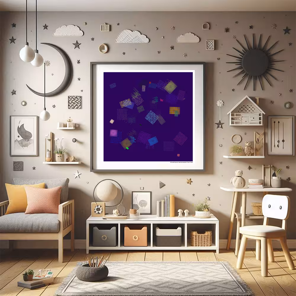 45 matrices on serene smoke from frost in room setting