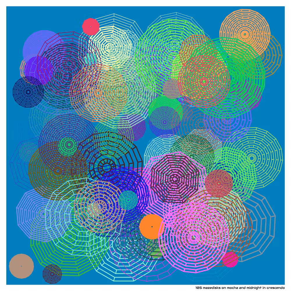105 mazedisks on mocha and midnight in crescendo