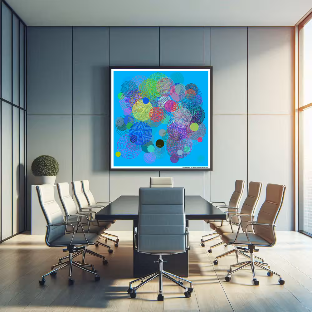 93 mazedisks on faded indigo chasing reign in room setting