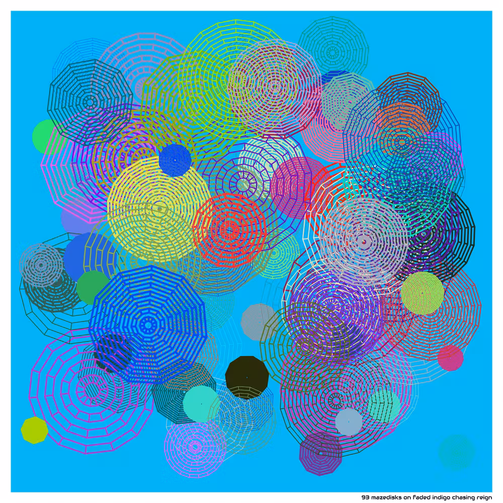 93 mazedisks on faded indigo chasing reign