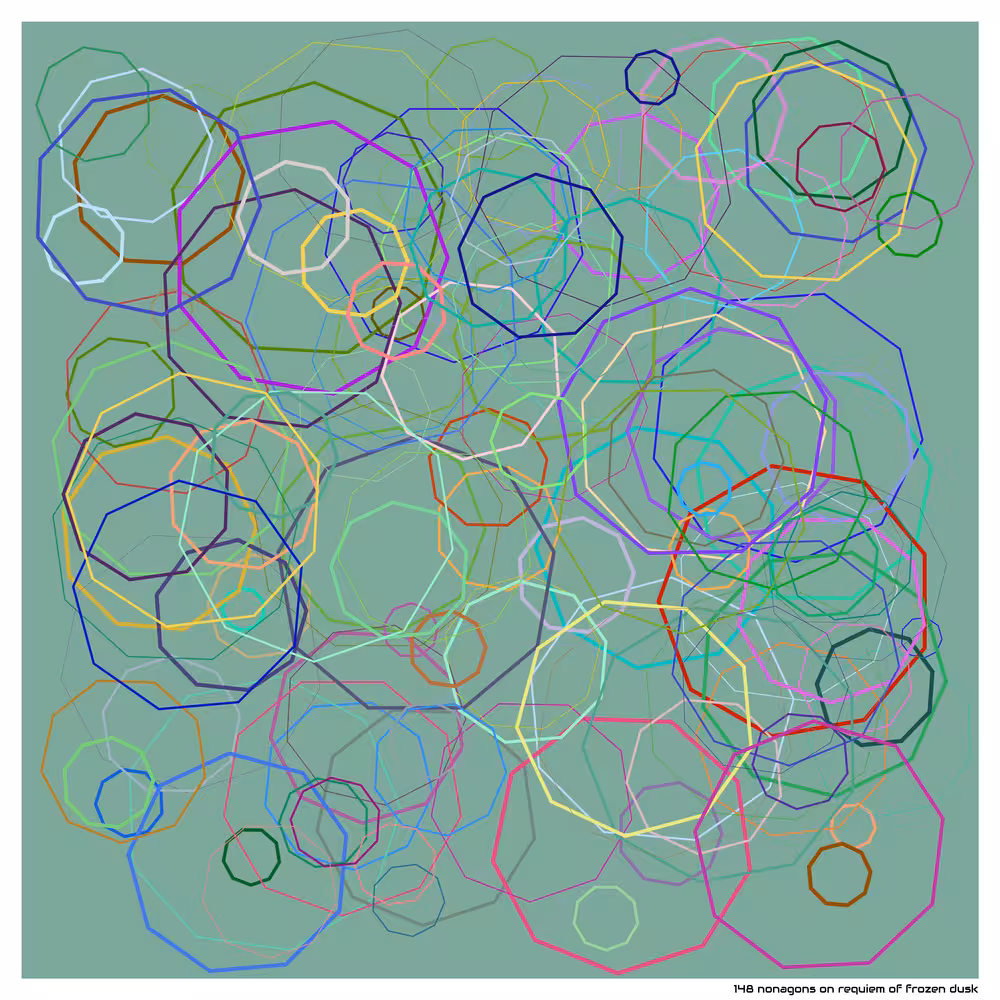 148 nonagons on requiem of frozen dusk