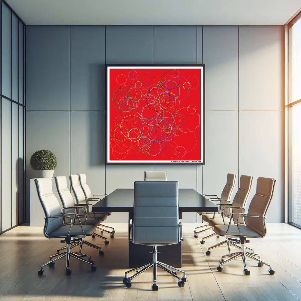 92 nonagons on frozen crimson — a rebirth of trace in room setting