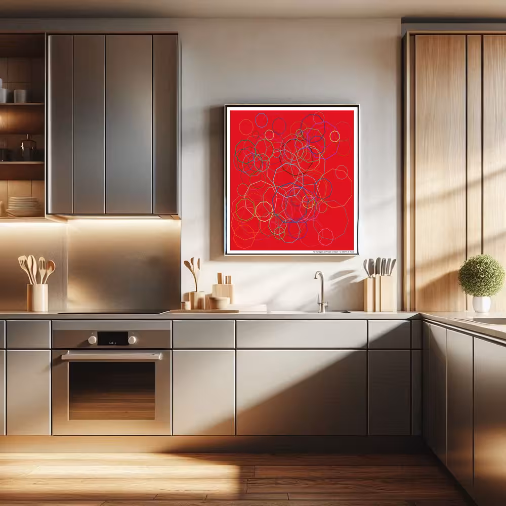 92 nonagons on frozen crimson — a rebirth of trace in room setting