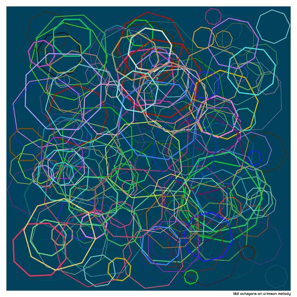 182 octagons on crimson melody