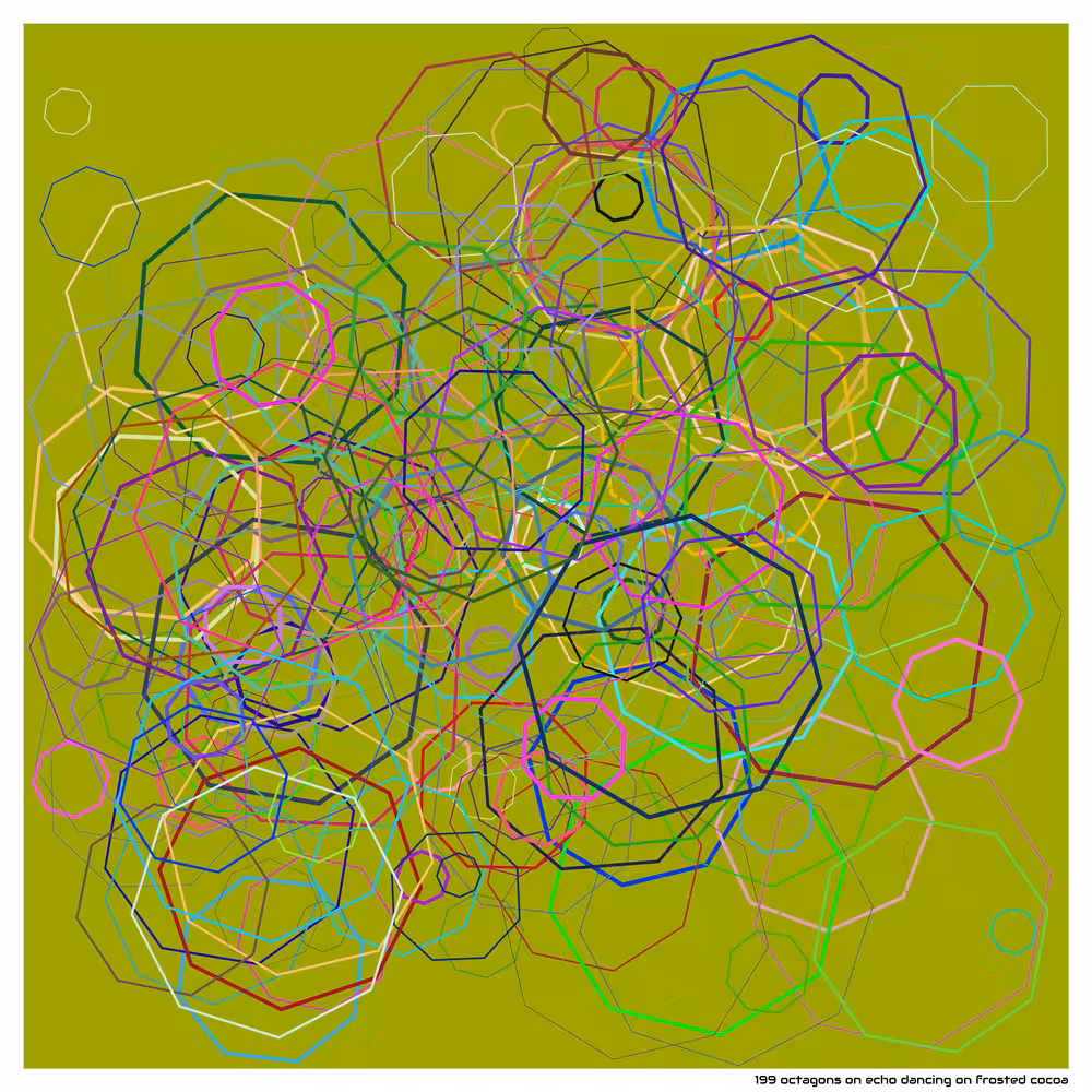 199 octagons on echo dancing on frosted cocoa