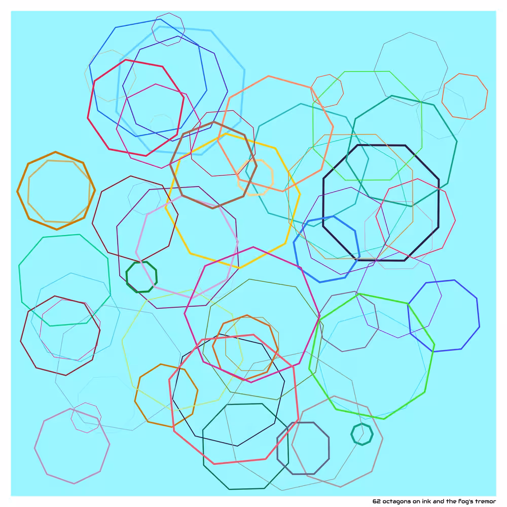 62 octagons on ink and the fog's tremor