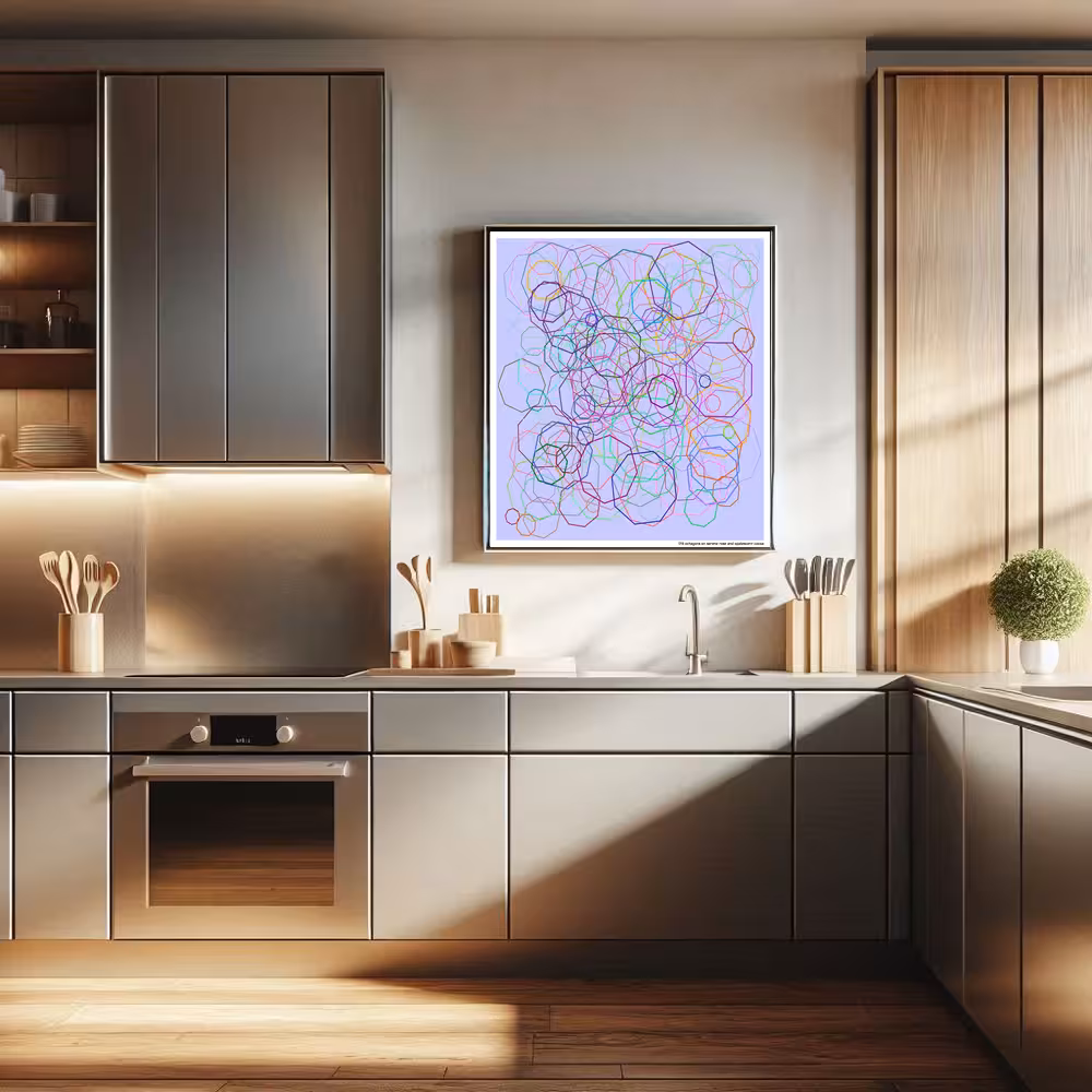 173 octagons on serene rose and opalescent cocoa in room setting