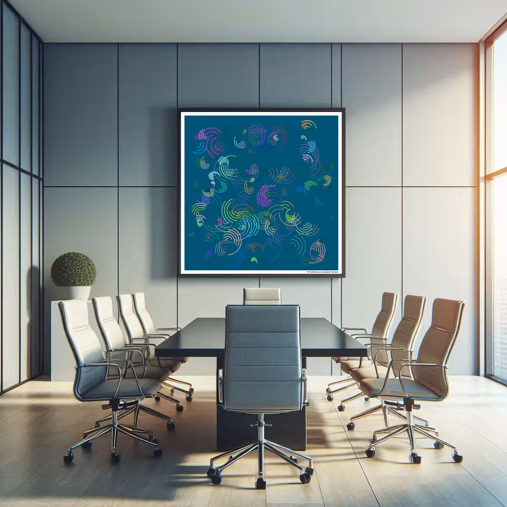 147 orbitarcs on caramel horizon in room setting