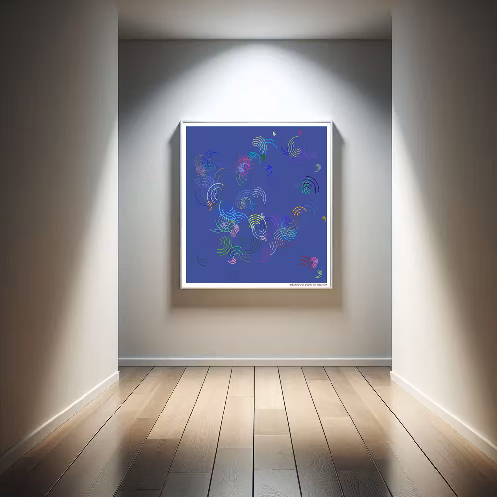 103 orbitarcs on graphite into hollow mint in room setting