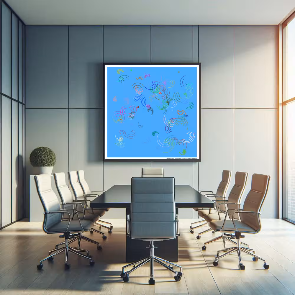 100 orbitarcs on luminous orchid and broken eggshell in room setting