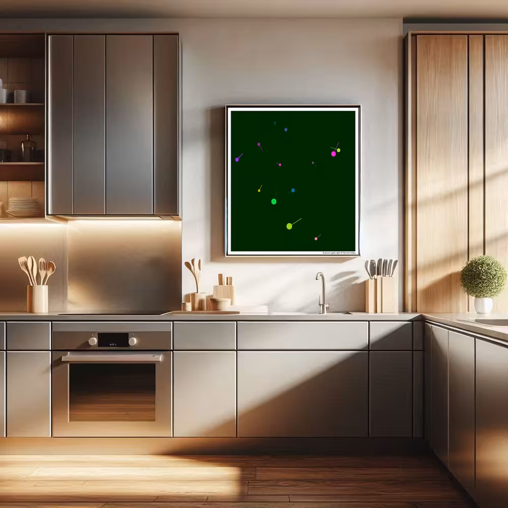 13 pins on mystic night of field and lullaby in room setting