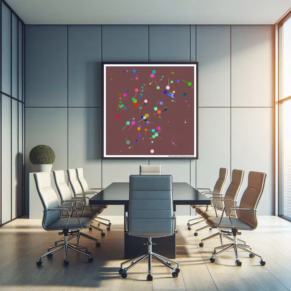 99 pins on glance of soothing plum and brown in room setting