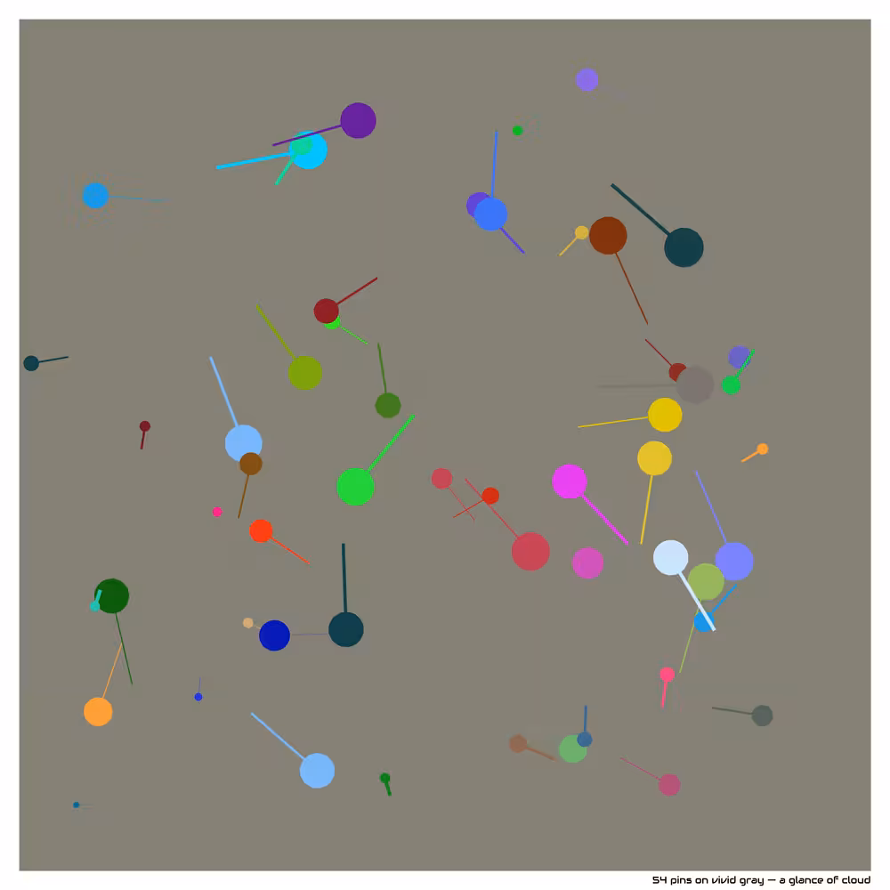 54 pins on vivid gray — a glance of cloud